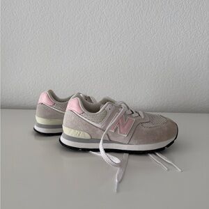 New Balance Kids' Sneakers in Pink and Cream